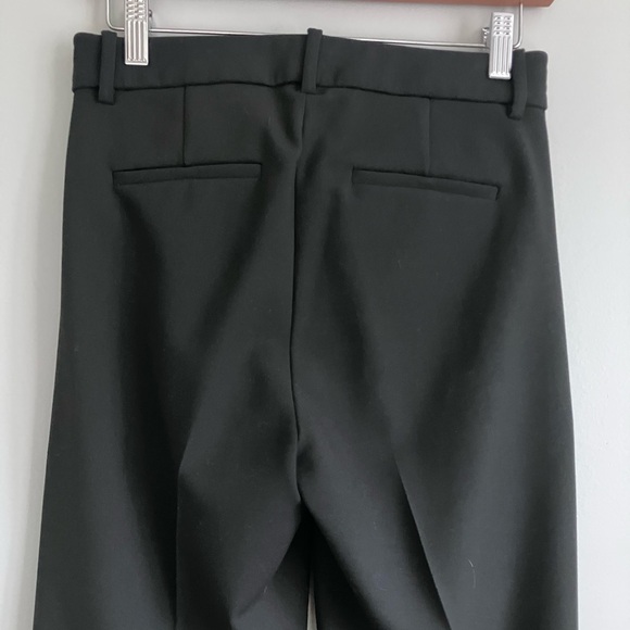 J CREW Black Straight Leg Flat Front High Rise Trouser Size 2 - Picture 6 of 11